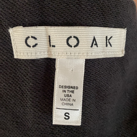 CLOAK HOODED CAPE JACKET HIDDEN IN PLAIN SIGHT UNIQUE SMALL EXCELLENT  GOTH - Picture 2 of 8